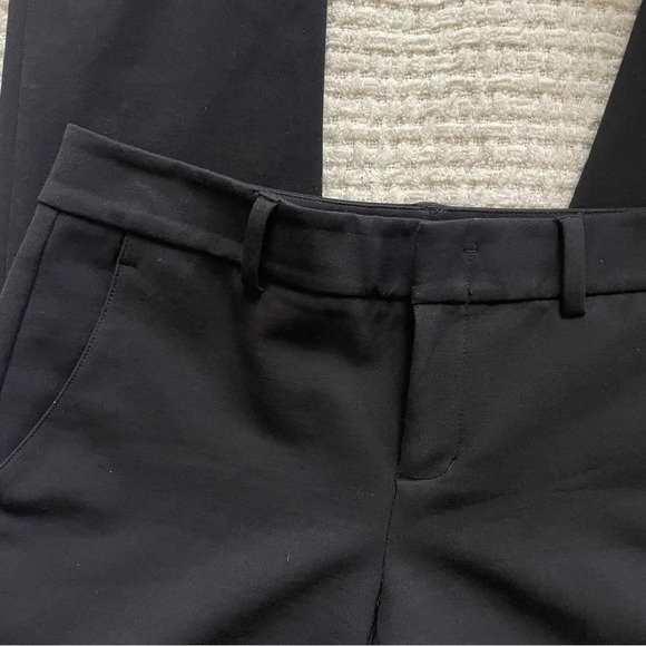 Vince black stretch cotton midrise slim trouser pants ‎ 2 - Picture 2 of 6